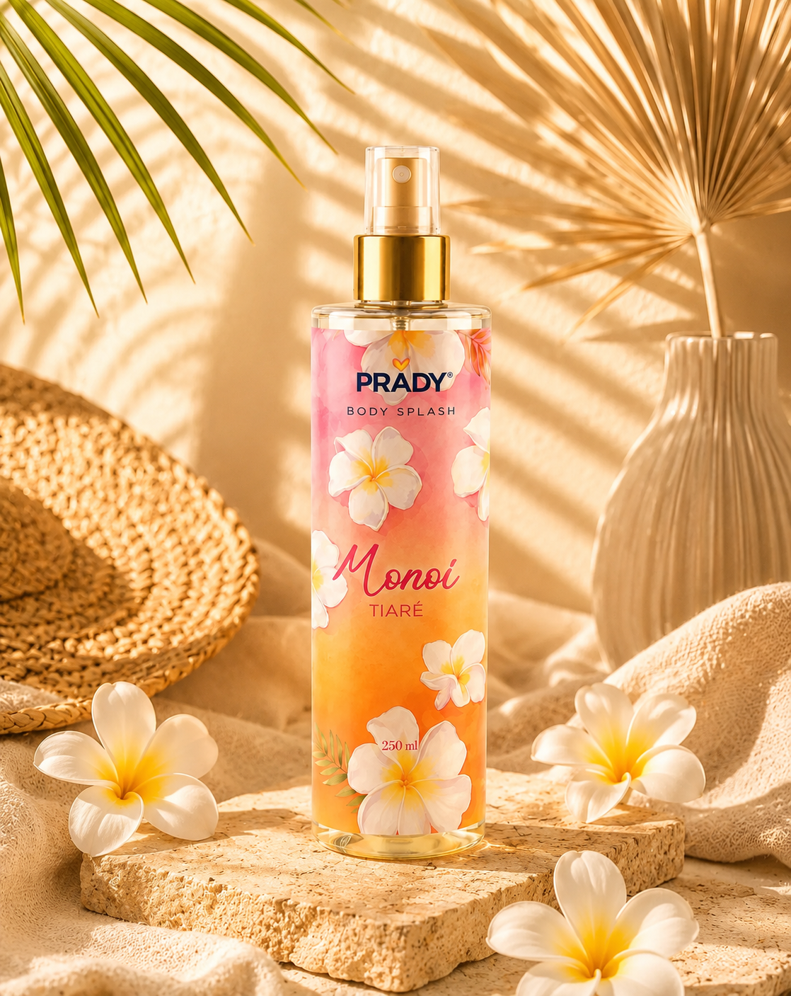 Brume Corps & Cheveux Monoi Tiaré 250ml - Prady
