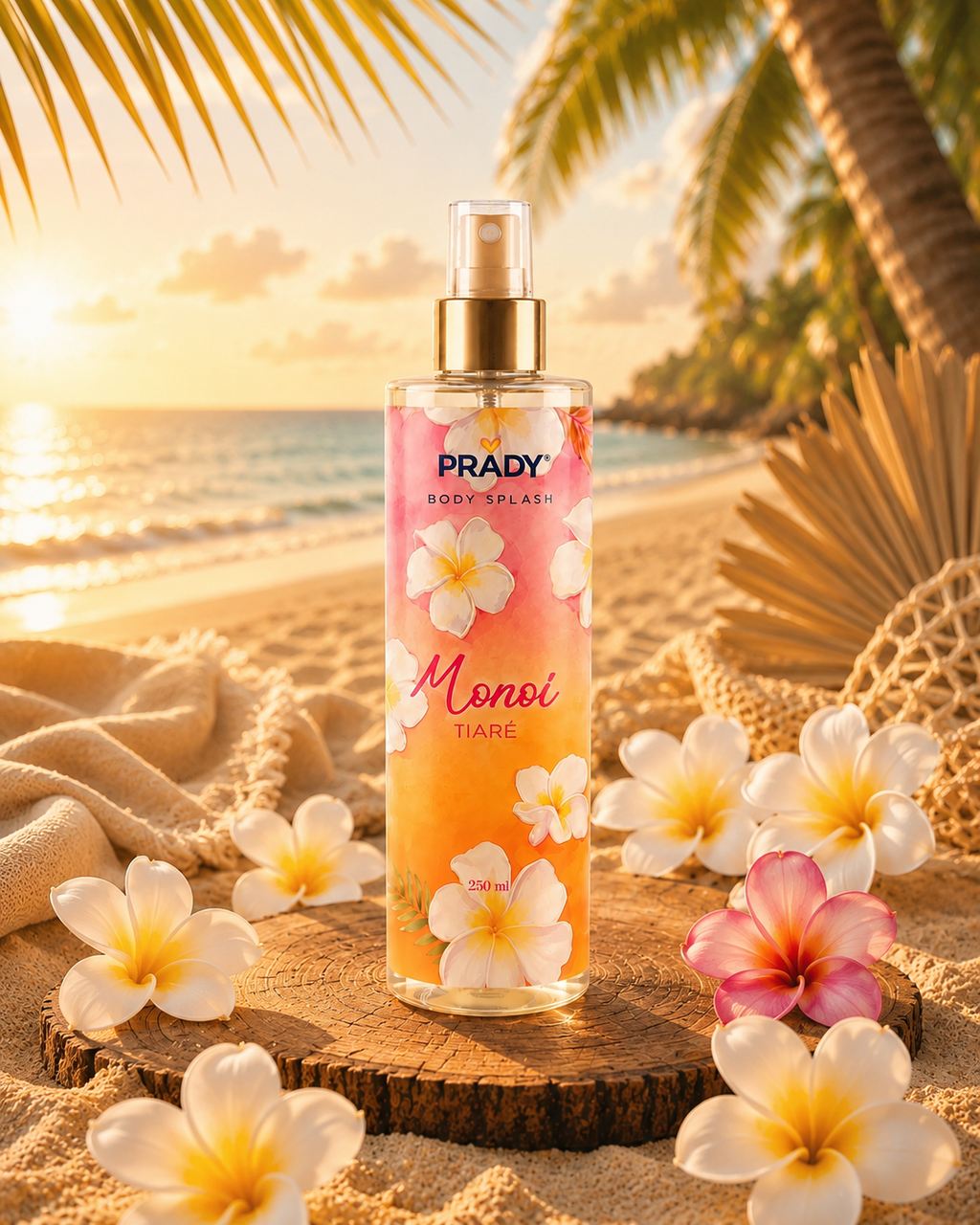 Brume Corps & Cheveux Monoi Tiaré 250ml - Prady