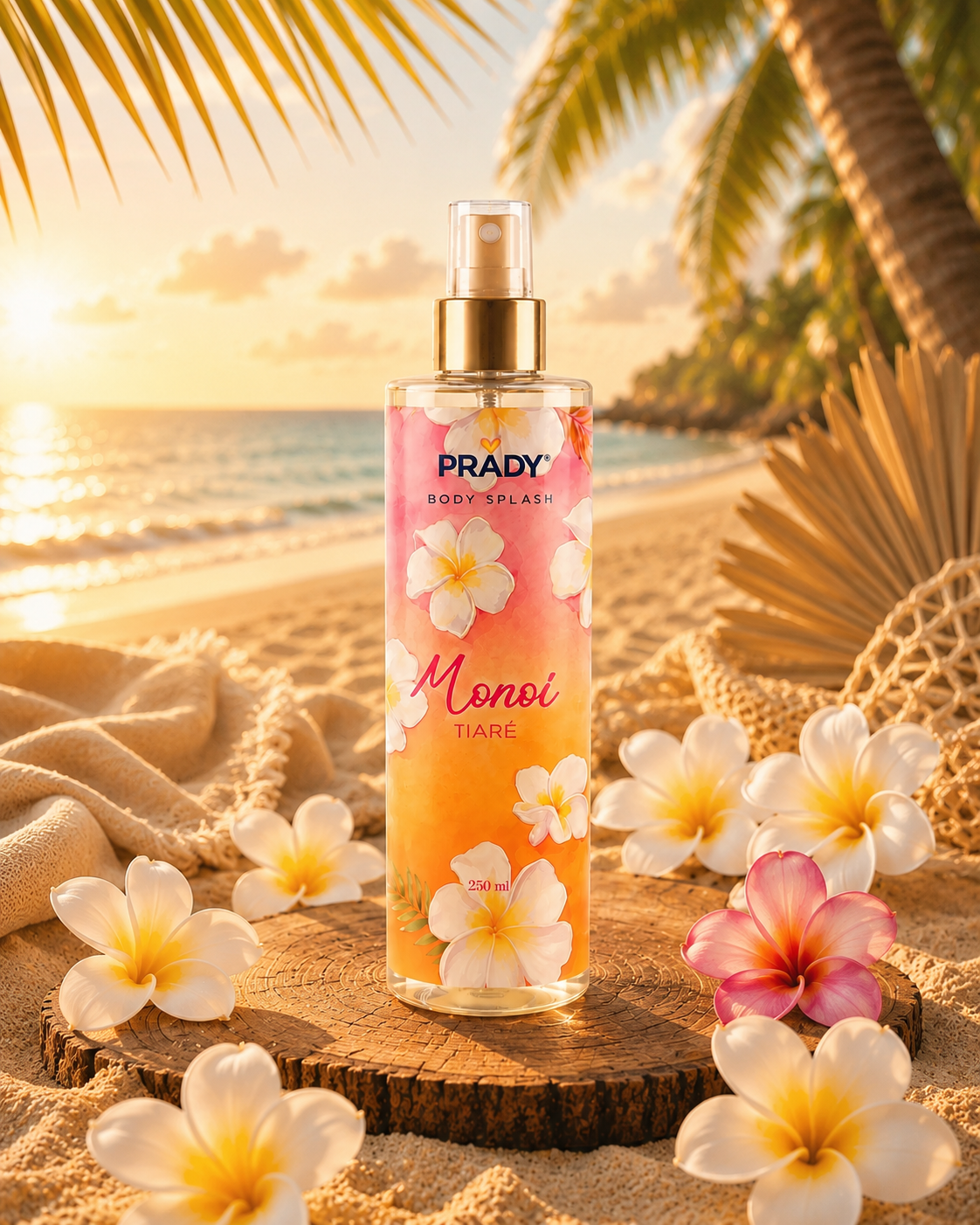Brume Corps & Cheveux Monoi Tiaré 250ml - Prady