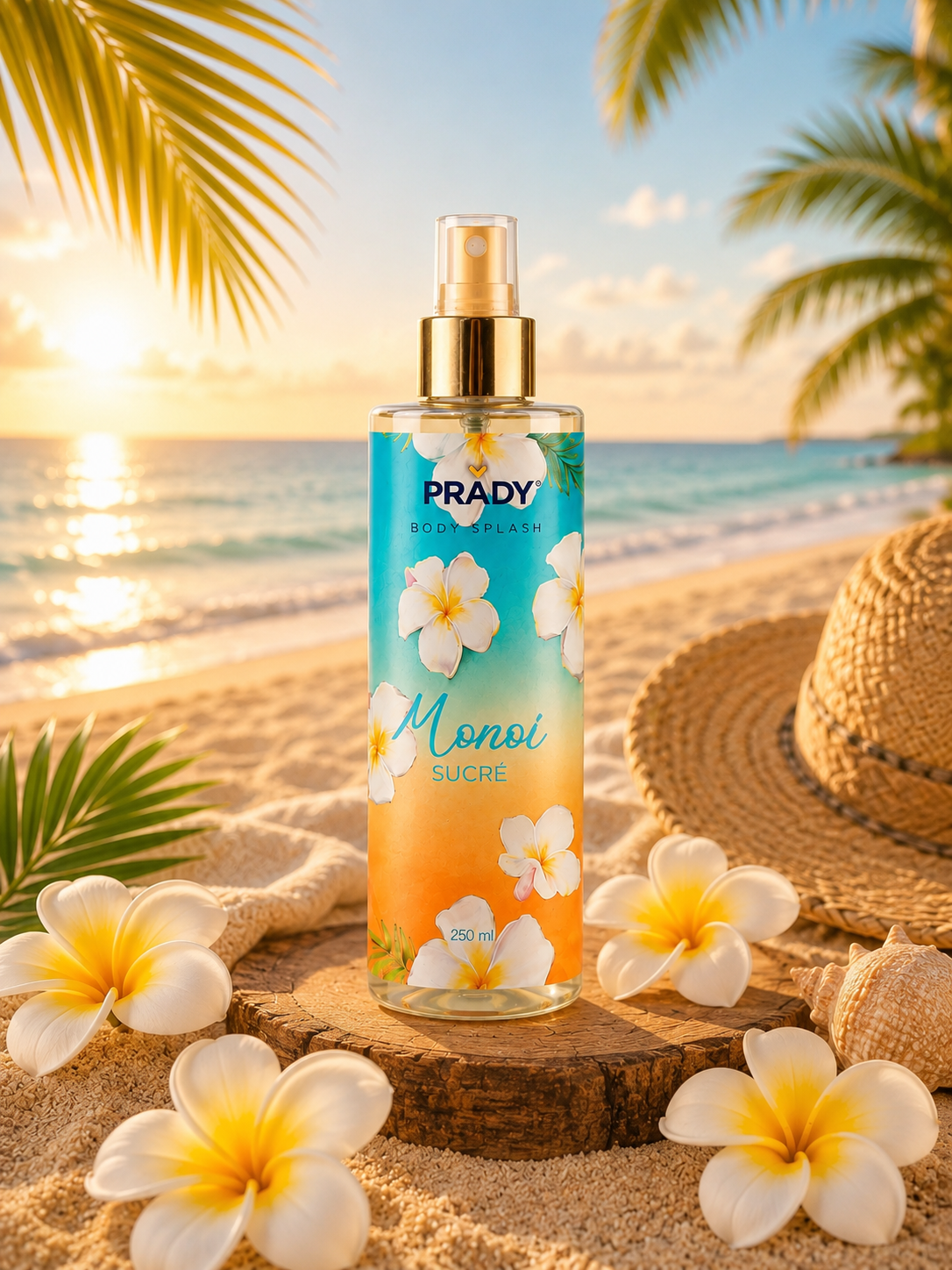 Brume Corps & Cheveux Monoi Sucré 250ml - Prady