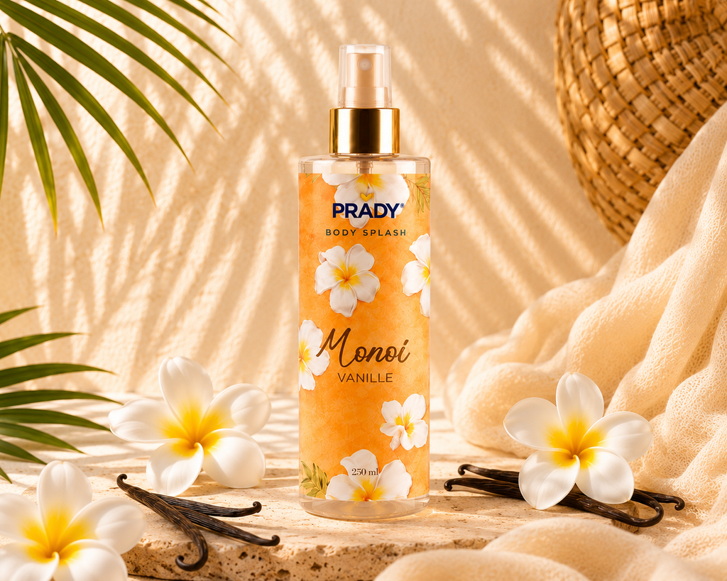Brumes Corps & Cheveux Monoi Vanille 250ml - Prady