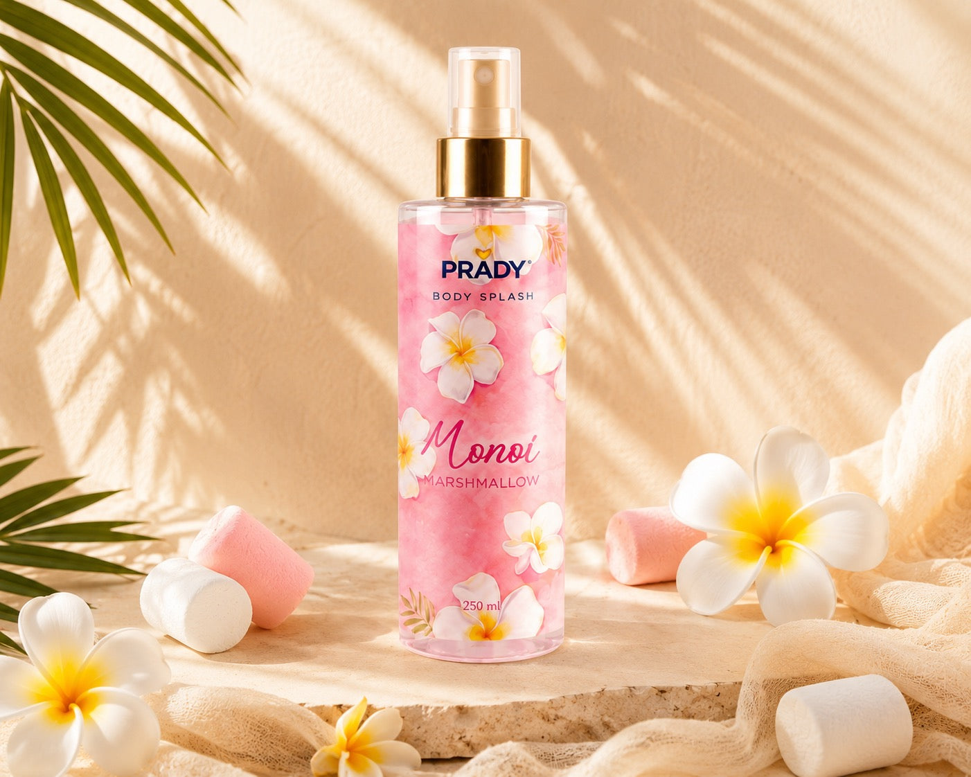 Brume Corps & Cheveux Monoï Marshmallow Prady – 250 ml